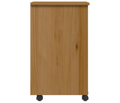 Cajonera con ruedas MOSS madera maciza pino marrón miel