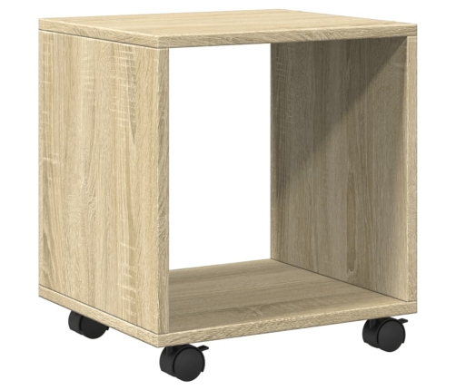 Armario con ruedas madera ingeniería roble Sonoma 37x33x42,5 cm