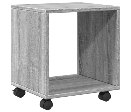 Armario con ruedas madera ingeniería gris Sonoma 37x33x42,5 cm