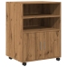 Armario con ruedas madera ingeniería roble artisian 60x48x81 cm
