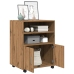 Armario con ruedas madera ingeniería roble artisian 60x48x81 cm