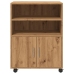 Armario con ruedas madera ingeniería roble artisian 60x48x81 cm