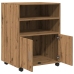 Armario con ruedas madera ingeniería roble artisian 60x48x81 cm