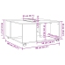 Mesa de centro madera de ingeniería blanca 80x80x40 cm