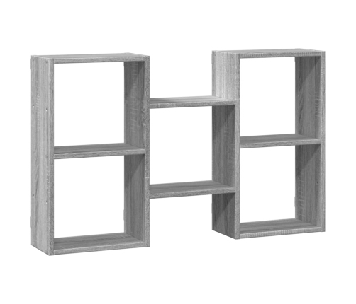 Estantería de pared madera ingeniería gris Sonoma 96x18x60 cm