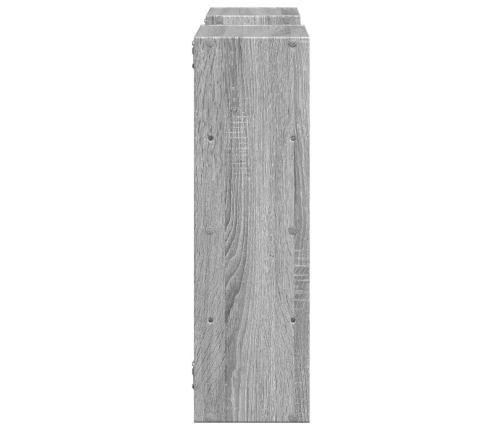 Estantería de pared madera ingeniería gris Sonoma 96x18x60 cm