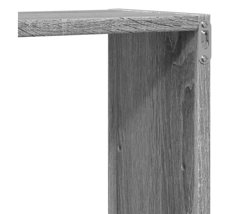 Estantería de pared madera ingeniería gris Sonoma 96x18x60 cm