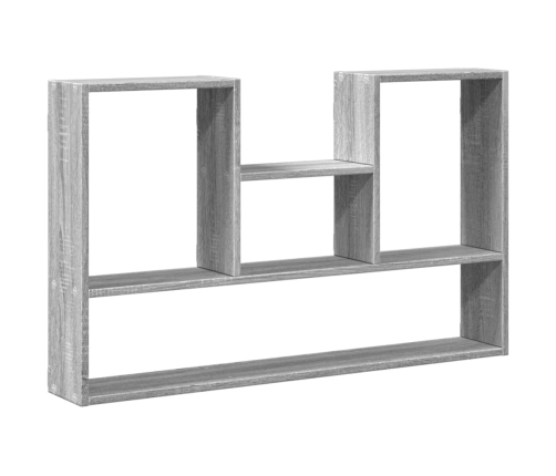 Estantería de pared madera ingeniería gris Sonoma 99x15x60 cm