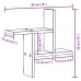 Estantes de pared 2 uds madera ingeniería envejecida 38x12x38cm