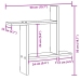 Estantes de pared 2 uds madera ingeniería blanco 50x15x50 cm