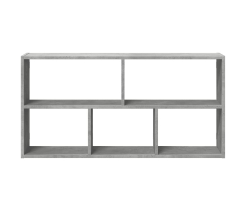 Estantería de pared madera ingeniería gris hormigón 100x25x50cm