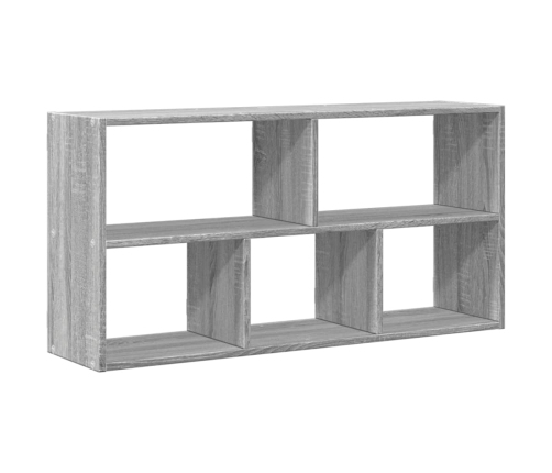 Estantería de pared madera ingeniería gris Sonoma 100x25x50 cm