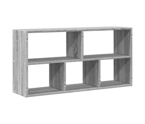 Estantería de pared madera ingeniería gris Sonoma 100x25x50 cm