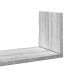 Estante de pared 3 uds madera ingeniería gris Sonoma 58x18x18cm