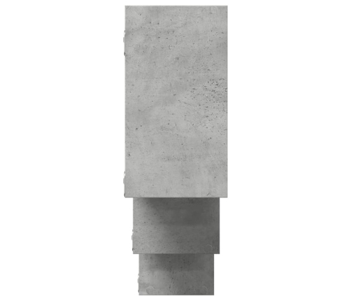 Estantería de pared madera ingeniería gris hormigón 159x18x66cm