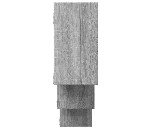 Estantería de pared madera ingeniería gris Sonoma 159x18x66 cm