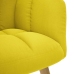 Sillón de relax de tela amarillo clara