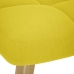 Sillón de relax con taburete tela amarillo clara