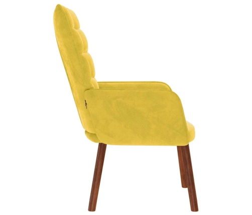 Sillón de relax terciopelo amarillo