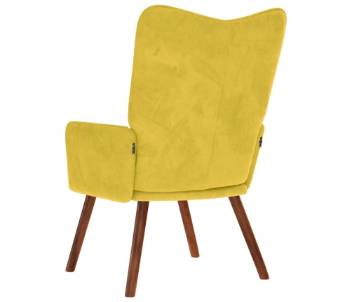 Sillón de relax terciopelo amarillo