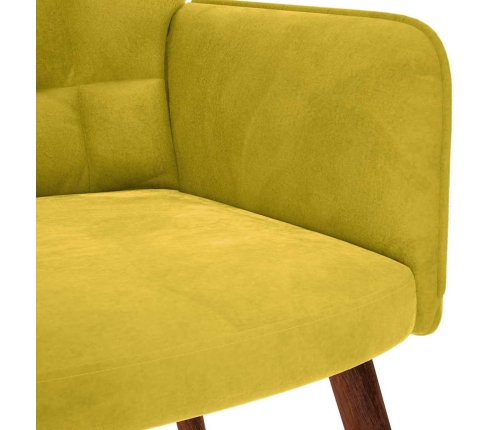 Sillón de relax terciopelo amarillo