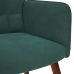 Sillón de relax con reposapiés terciopelo verde oscuro