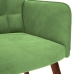 Sillón de relax con reposapiés terciopelo verde claro