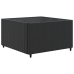 Set de muebles de jardín 5 pzas y cojines ratán sintético negro