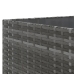 Set de muebles de jardín 6 pzas y cojines ratán sintético gris