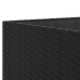 Set muebles de jardín 6 piezas y cojines ratán sintético negro