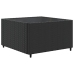 Set de muebles de jardín y cojines 7 pzas ratán sintético negro
