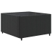 Set de muebles de jardín 9 pzas y cojines ratán sintético negro