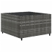 Set de muebles de jardín 9 pzas y cojines ratán sintético gris