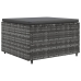 Set de muebles de jardín 5 pzas y cojines ratán sintético gris