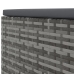 Set de muebles de jardín 6 pzas y cojines ratán sintético gris