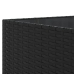 Set muebles de jardín 6 piezas y cojines ratán sintético negro