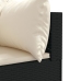 Set de muebles de jardín 5 pzas y cojines ratán sintético negro