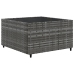 Set de muebles de jardín 5 pzas y cojines ratán sintético gris