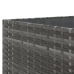 Set de muebles de jardín 5 pzas y cojines ratán sintético gris