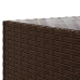 Set muebles de jardín 7 piezas y cojines ratán sintético marrón