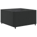 Set de muebles de jardín y cojines 7 pzas ratán sintético negro