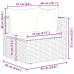 Set muebles de jardín 11 pzas y cojines ratán sintético negro