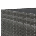 Set de sofás de jardín y cojines 10 pzas ratán sintético gris