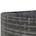 Set de sofás de jardín 4 pzas y cojines ratán sintético gris