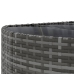 Set de muebles de jardín 6 pzas y cojines ratán sintético gris
