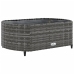 Set de sofás de jardín y cojines 10 pzas ratán sintético gris