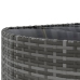 Set de muebles de jardín 6 pzas y cojines ratán sintético gris