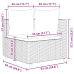 Set de muebles de jardín 6 pzas y cojines ratán sintético gris