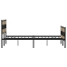 Estructura de cama sin colchón metal roble Sonoma 183x213 cm