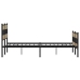 Estructura de cama sin colchón metal roble Sonoma 193x203 cm